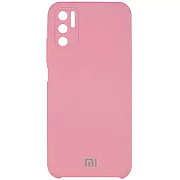 Чехол Epik Silicone Cover Full Camera (AAA) Xiaomi Redmi Note 10 5G, Poco M3 Pro Light pink