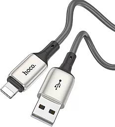 Кабель Hoco X66 Howdy USB-A - Lightning 12w 2.4a 1м cable Grey - миниатюра 2 Кабель Hoco X66 Howdy USB-A - Lightning 12w 2.4a 1м cable Grey - миниатюра 2