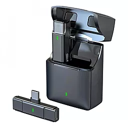 Бездротовий мікрофон Veron USB C EP033AH-C для телефону c кейсом зарядки - мініатюра 2