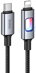Кабель Hoco U144 USB Type-C - Lightning 27w 3a 1.2м PD сable Black - фото Кабель Hoco U144 USB Type-C - Lightning 27w 3a 1.2м PD сable Black