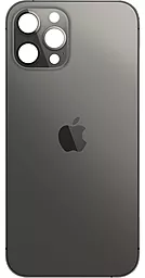 Задняя крышка корпуса Apple iPhone 12 Pro (small hole) Graphite - фото Задняя крышка корпуса Apple iPhone 12 Pro (small hole) Graphite
