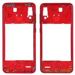 Рамка корпусу Samsung Galaxy A20 A205 Red - фото Рамка корпусу Samsung Galaxy A20 A205 Red