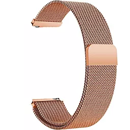 Змінний ремінець для розумного годинника BeCover Milanese Style для LG Watch Sport W280A (20mm) Rose Gold (707700)