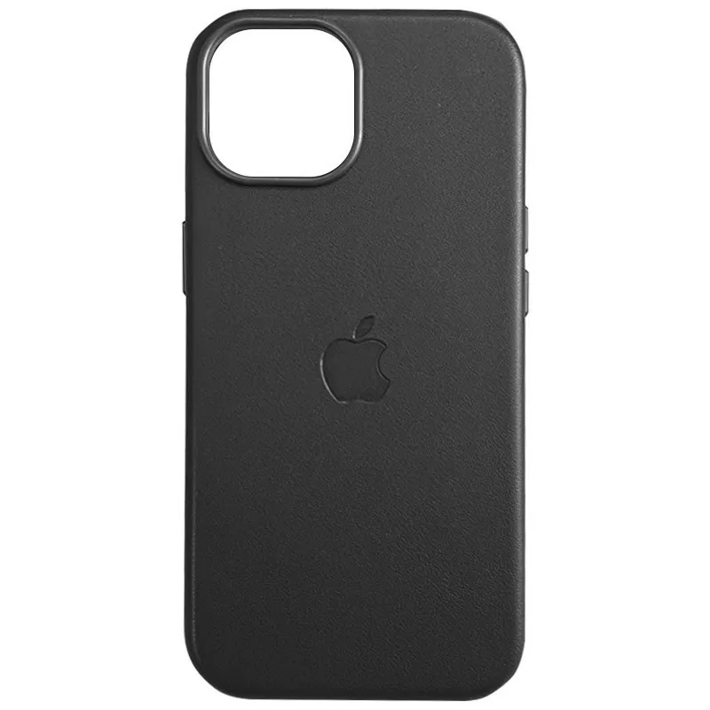 Чехол Leather Case  with MagSafe для iPhone 15 Pro Black - фото 1