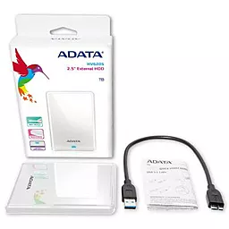 Зовнішній жорсткий диск ADATA Classic HV620S 4TB (AHV620S-4TU31-CWH) White - мініатюра 6