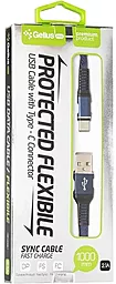 Кабель Gelius Pro Flexible USB-A - Type-C 10.5w 1м cable Blue (GP-UC02t) - миниатюра 3