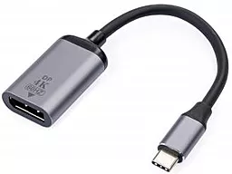 Видео переходник (адаптер) USB Type-C - DisplayPort 1.4 8k 60hz 0.1m gray (VCPATCDP4) Vinga