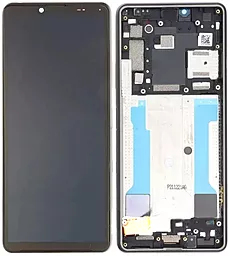 Дисплей Sony Xperia 10 III (XQ-BT52) с тачскрином и рамкой, Black - фото Дисплей Sony Xperia 10 III (XQ-BT52) с тачскрином и рамкой, Black