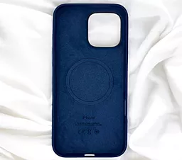 Чехол Silicone Case Full with MagSafe для Apple iPhone 16 Plus Denim - миниатюра 3 Чехол Silicone Case Full with MagSafe для Apple iPhone 16 Plus Denim - миниатюра 3