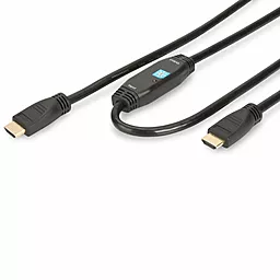 Видеокабель ASSMANN HDMI High speed с усилителем (AM/AM) 40m, (AK-330105-400-S) Black Digitus - фото Видеокабель ASSMANN HDMI High speed с усилителем (AM/AM) 40m, (AK-330105-400-S) Black Digitus