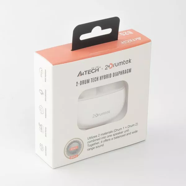 Навушники A4Tech B25 Grayish White - фото 7