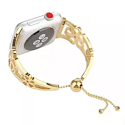 Змінний ремінець для розумного годинника V-Floral Strap — Apple Watch 42 mm | 44 mm | 45 mm | 49 mm Gold