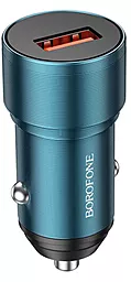 Автомобільний зарядний пристрій Borofone BZ19A Wisdom 18W USB QC3.0 Sapphire Blue