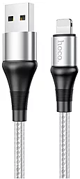 Кабель Hoco X50 Excellent USB-A - Lightning 12w 2.4a 1м cable Gray - фото Кабель Hoco X50 Excellent USB-A - Lightning 12w 2.4a 1м cable Gray