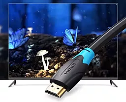 Видеокабель Vention HDMI v1.4 4k 30hz 8m black (AACBK) - миниатюра 5