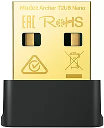 Wi-Fi + Bluetooth приемник-передатчик TP-Link TP-Link Archer T2UB Nano 600 Мбит/с 2.4 ГГц 5ГГц BT4.2 Black - фото Wi-Fi + Bluetooth приемник-передатчик TP-Link TP-Link Archer T2UB Nano 600 Мбит/с 2.4 ГГц 5ГГц BT4.2 Black