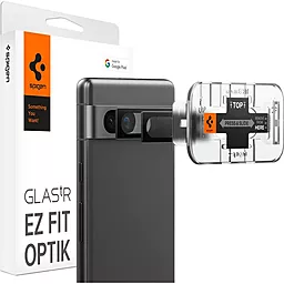 Защитное стекло Spigen на камеру для Pixel 7a - EZ Fit Optik (2шт), Black (AGL05970)