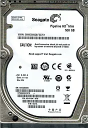 Жорсткий диск для ноутбука Seagate Pipeline HD Mini 500 GB 2.5 (ST9500323CS)
