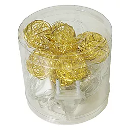 Гирлянда Xmas Golden Ball 10 LED WW-1 2 м, 7283 Теплый белый - фото Гирлянда Xmas Golden Ball 10 LED WW-1 2 м, 7283 Теплый белый