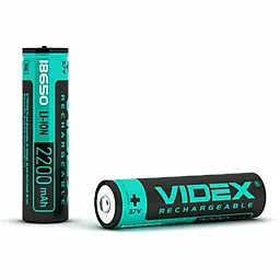Акумулятор Videx Li-Ion 18650-P (захист) 2200mAh 1шт (23582) - мініатюра 2