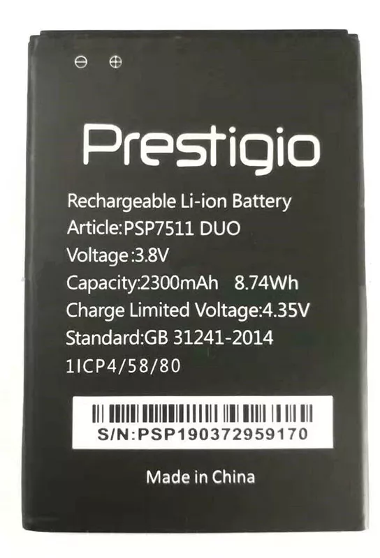 Аккумуляторы для телефона Prestigio MultiPhone 7511 Muze B7 фото