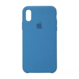 {"ru": "Чехол", "uk": "Чохол"} Silicone Case для Apple iPhone XS Max Denim Blue