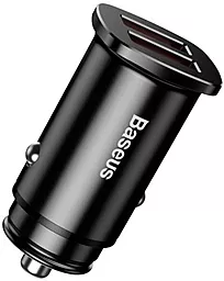 Автомобільний зарядний пристрій з швидкою зарядкою Baseus Square Metal 30W 5A QC3.0 2xUSB-A Black (CCALL-DS01)