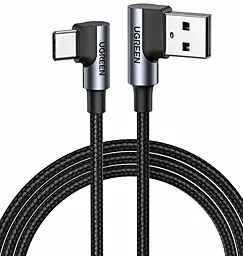 Кабель Ugreen US176 Nickel Plating Aluminum Shell USB-A - Type-C 15w 3a 3м cable Black (70875) - фото Кабель Ugreen US176 Nickel Plating Aluminum Shell USB-A - Type-C 15w 3a 3м cable Black (70875)