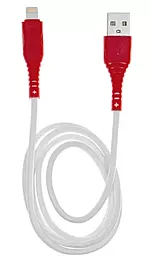 Кабель Mechanic iData USB-A - Lightning 10w 0.8м cable Red / White - фото Кабель Mechanic iData USB-A - Lightning 10w 0.8м cable Red / White