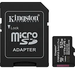 Карта памяти Kingston microSDXC Canvas Select Plus 512GB UHS-I U3 V30 A1 Class 10 + SD-adapter (SDCS3/512GB) - фото Карта памяти Kingston microSDXC Canvas Select Plus 512GB UHS-I U3 V30 A1 Class 10 + SD-adapter (SDCS3/512GB)