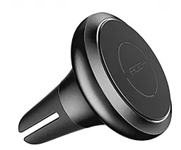 Держатель магнитный Rock Universal Air Vent Magnetic Car Mount Aluminum Black - фото Держатель магнитный Rock Universal Air Vent Magnetic Car Mount Aluminum Black