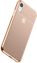 Чехол Baseus Glistening Case Apple iPhone XR Transparent Golden (WIAPIPH61-ST0V) - миниатюра 2