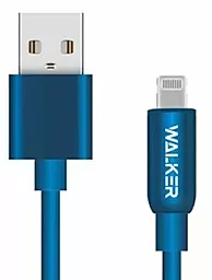 USB Кабель Walker C725 12w 2.4a Lightning cable  blue