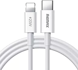 Кабель Remax Dofon USB Type-C - Lightning 20w 3a 1м PD сable White (RC-C026) - фото Кабель Remax Dofon USB Type-C - Lightning 20w 3a 1м PD сable White (RC-C026)
