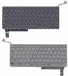 Клавіатура для ноутбуку Apple MacBook Pro A1286 без рамки, вертикальний Enter, Original, Black