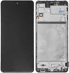 Дисплей Samsung Galaxy M51 M515 з тачскріном і рамкою, оригінал, Black