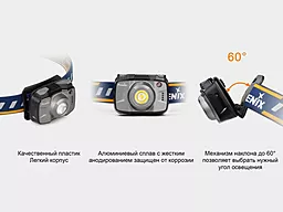 Налобный фонарик Fenix HL32R (аккумуляторный) Серый - миниатюра 12 Налобный фонарик Fenix HL32R (аккумуляторный) Серый - миниатюра 12