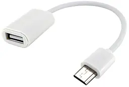 OTG-переходник Walker NO-03 M-F USB2.0 -> micro USB white - фото OTG-переходник Walker NO-03 M-F USB2.0 -> micro USB white