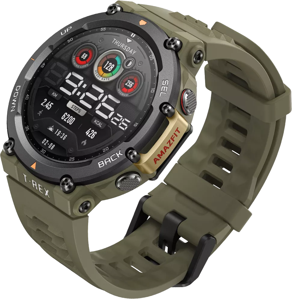 Смарт-часы Amazfit T-Rex 2 Wild Green - фото 3