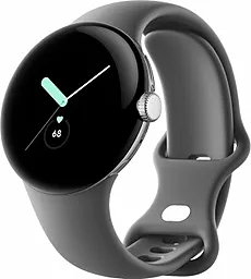 Смарт-годинник Google Pixel Watch Polished Silver Case/Charcoal Active Band - фото Смарт-годинник Google Pixel Watch Polished Silver Case/Charcoal Active Band
