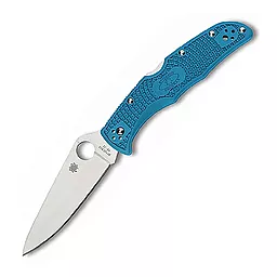 Нож Spyderco Endura 4 Flat Ground (C10FPBL) Blue - фото Нож Spyderco Endura 4 Flat Ground (C10FPBL) Blue