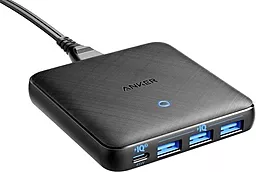 Сетевое зарядное устройство Anker PowerPort Atom III Slim 4 65W PIQ3.0 3xUSB-A-1xUSB-C Black (A2045G11) - фото Сетевое зарядное устройство Anker PowerPort Atom III Slim 4 65W PIQ3.0 3xUSB-A-1xUSB-C Black (A2045G11)