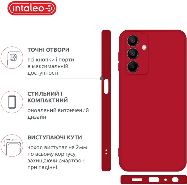 Чехол Intaleo (SoftShell) для Samsung Galaxy A16 Red - фото 3