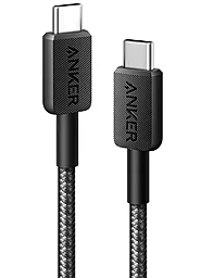 Кабель Anker USB Type-C - Type-C 60w 3a 0.9м PD cable Black (A81F5G11) - фото Кабель Anker USB Type-C - Type-C 60w 3a 0.9м PD cable Black (A81F5G11)