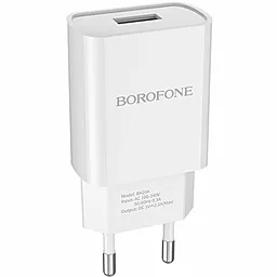 Сетевое зарядное устройство Borofone BA20A Sharp 2.1a home charger white - фото Сетевое зарядное устройство Borofone BA20A Sharp 2.1a home charger white
