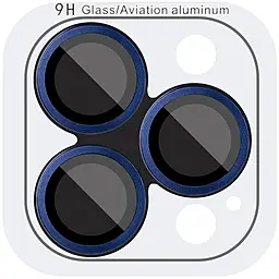 Защитное стекло Epik Metal Classic на камеру для Apple iPhone 15 Pro, iPhone 15 Pro Max Dark Blue - фото Защитное стекло Epik Metal Classic на камеру для Apple iPhone 15 Pro, iPhone 15 Pro Max Dark Blue