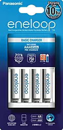 Зарядний пристрій Panasonic Basic Charger New + Eneloop 4AAA 750 mAh (K-KJ51MCC04E)