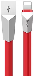 Кабель USB Hoco X4 Zinc Lightning Cable 1.2M Red