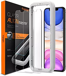 Защитное стекло Spigen для Apple iPhone 11 / XR - (2 шт) Glas.tR AlignMaster (AGL00101)