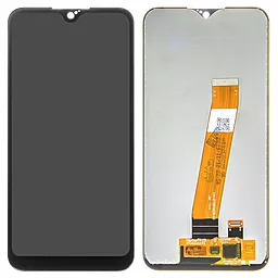Дисплей Samsung Galaxy A01 A015, Galaxy M01 M015 (вузький роз'єм) з тачскріном, оригінал, Black